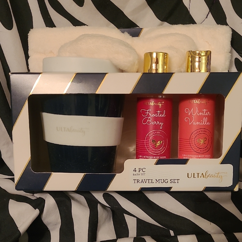 Ulta Beauty Blue and Gold Bath Soak Collection